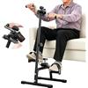 TECKZOON Dispositivo riabilitativo per anziani, cyclette domestica con display LCD, allenatore versatile mani-piedi, adatto alla fisioterapia professionale e all'allenamento fitness quotidiano domestico