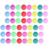 CRAFTHROU Palline da Ping Pong Senza Bave in PP Colorate 50 Pezzi, 40 MM | Superficie Arrotondata, Colori Vivaci per Attività in Aula, Decorazioni e Uso Creativo Colore Casuale