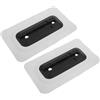 TOYANDONA 2 Pezzi Supporto Pinna Centrale Staccabile 9 Pollici in PVC | Connessione Rapida, Angolo Regolabile, Base Rinforzata, per Riparazione Tavola e Kayak, Bianco