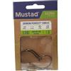Mustad Ami circolari in nichel nero per pesca con anello e punta UltraPoint Mustad Demon Circle, 39951NP-BN 7/0, confezione da 3 pezzi