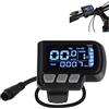 Generic Display LCD per e-bike 24 V 36 V 48 V con cavo a 6 pin, manubrio 22,2 mm, ABS