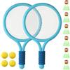 Zyluniy Set da volo per bambini, racchetta da tennis per bambini, con 4 palline da | Set da softball, tennis, piume con rete, racchetta da tennis per bambini, per sport all'aperto e al chiuso