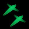 Uonlytech Esche da Traina 2 Pezzi Forma di Aeroplano in PP per Tonno e Sgombro, Pesca in Mare Aperto e Traina in Acque Salate con Movimento Realistico
