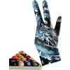 Generic Guanti da biliardo a tre dita antiscivolo elastico regolabile | Guanti da biliardo per mano sinistra guanti da biliardo da uomo, giovani, adolescenti, atleti, ciclisti, golfisti, mamma