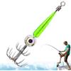 Generisch Esca per calamari con luce LED, esca per pesca in acqua salata | Esca elettronica per calamari con gancio luminoso, attrezzatura subacquea per pesca in mare