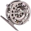 ULTECHNOVO Mulinello da Pesca 1: 1 Mano Destra Lega di Alluminio | Capacità 0, 20 Mm/100 M, Struttura senza Attrito, Diametro Bobina 49, 5mm, Argento