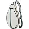 Feegow Borsa a tracolla per racchetta da tennis, 18,9 x 11,8 x 2,8 pollici | Tennis Badminton per pickleball, cinghia regolabile resistente all'acqua, per i giocatori in viaggio, fitness, tessuto