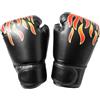 VICASKY Guantoni da Boxe per PU Neri, Allenamento Confortevole | Fodera Traspirante, Protezione a Strati, Fascia al Polso Ampia, per Classi in Palestra e Sacco