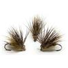 Mosche Artificiali Massimo Clini Ball Head Caddis Dry Fly - 5 mosche secche da pesca a mosca montate a mano su amo, Misura amo a scelta, per trota e temolo, Made in Italy