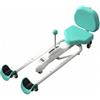 TISHITA Divaricatore per Gambe con Schienale | Regolazione Un Angolo di 180 Gradi Gradi, Stretching Machine con Sedile in Pelle Sintetica, Compatto, per Casa