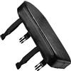 INOOMP Cuscino Posteriore Bici Cintura Integrata per Portapacchi Nero | Rivestimento in Pelle PU e Spugna, Compatibilità Portapacchi, per Carichi