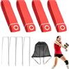 Generic Set di bordi per pallavolo da spiaggia portatili | Linee di confine pallavolo per uso su, abitazione, esterno, prato, area parco, campo da gioco, competizione, torneo