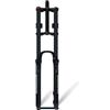 DHNCBGFZ Forcella Ammortizzata 26/27.5/29 Per Mountain Bike Asse Passante 15x110mm | DH Corsa 180mm 1-1/8 Tubo Dritto Doppia Corona Smorzamento Blocco Manuale Freno A Disco