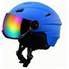 Wswqop Casco da Visiera Ventilato | Casco da Neve con Visiera Integrata, Leggero, per Sport Invernali, L