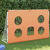 WERNBUPS Piccola porta da calcio con bersaglio, 182 x 62 x 118 cm, per bambini, per interni ed esterni, include tappetino da bersaglio, palla gonfiabile e pompa, facile da montare e salvaspazio