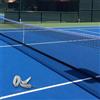 Kivivaka 2 cinghie regolabili per rete da tennis, con fibbia in acciaio inox, 2,2 m, nylon bianco