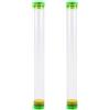 BESPORTBLE 2 Pezzi Tubo Trasparente in PVC per Galleggianti da Pesca Spugna | Struttura Cilindrica Semplice, Separatore Inferiore Integrato, Apertura Facile, per Pesca in Barca e Ghiaccio