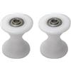 Kivivaka Ruota per vogatore 608ZZ puleggia in plastica 50 x 25 mm tubo ellittico parti lisce e silenziose per fitness 2 pezzi