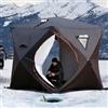 Generic Tenda portatile per pesca sul ghiaccio per 3-4 persone, tenda termica con installazione rapida, antivento e resistente, borsa per il trasporto per attrezzi da pesca invernale