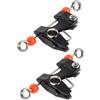 EXCEART 2 Pezzi Clip di Sgancio Rapido per Lenza da Traina, Accessorio ABS | Pesca Offshore, Uso su Linee da Stabilizzatore, Resistenza alla Corrosione Marina, Pescatori in Barca