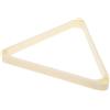 ULTECHNOVO Triangolo da Biliardo per Biglie, Supporto ABS Beige, Forma Semplice | Raccolta Compatta e Uniforme, Bordo Arrotondato Rinforzato, Finitura Liscia, per Tornei e Sala Bar