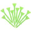 Luxshiny Tee da Golf Verde Chiaro in Plastica ABS 10 Pezzi | Confezione Portatile, Design a Coppa Poco Profonda, per Tappetini e Driver, Stabile e Resistente