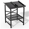 Alyoen Supporto per manubri per pesi regolabile fino a 226,8 kg, resistente, salvaspazio, attrezzatura per palestra domestica (solo rack, nessun peso)