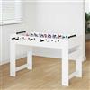 WERNBUPS Moderno biliardino in legno bianco, 125 x 60,5 x 80 cm, con protezioni angolari in TPE e accessori completi per giochi emozionanti.