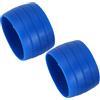 SHINEOFI Fisso per Manubrio Bici in Silicone Blu Antiscivolo | Protezione per Estremità e Tubo, Resistenza All'usura, per Ciclismo su Strada e Bici Adulte
