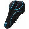 LeeQinersw Coprisella in Silicone con Memory Foam Imbottito Coprisella Antiscivolo con Rete Ventilata Spesso per Spostamenti Quotidiani, Nero