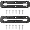 Kivivaka 2 Pack basso profilo Kayak Track 6 9 12 pollici Kit guida di | Porta attrezzi da pesca portabicchieri facile da installare su kayak canoa barca per ATV nero