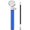 VILLFUL Pompa Manuale per Palloni con Manometro in Lega di Alluminio | Design Ergonomico e Struttura Semplice, per Palloni Sportivi e Uscite in Bici, Colore Blu