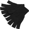BESTonZON Guanti Mezze Dita Protezione UV per Arrampicata Art Neri | Tessuto Elasticizzato, Comfort per Allenamento, Design Corto, Uso Estivo, Colore Nero