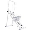 Salmeee Stepper pieghevole con LCD, per casa e ufficio (150 kg) | Tubo di ferro, manico regolabile in 3 posizioni, display LCD, per soggiorno e palestra, salvaspazio e versatile