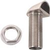 Toyvian Sfiato Marino in Acciaio Inox Semi Circolare 3/4 Pollici | Design Compatto a Profilo Basso, Finitura Liscia e Lucida, per Coperta, Paratie e Serbatoi