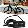 FACAIIO JN Controller Bicicletta Elettrica Pannello Display 36V 48V S810 | Screen Gear Memory Power Monitor per E-Bike Scooter Motor Kit 22.2mm Manubrio Nero 42x83mm