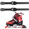 JOYOFREELY 2 Set Cinturino Pattini Regolabile Nero in PVC per Riparazione Rapida | Inline Skates, Fibbie e Viti Incluse, Fissaggio Stabile per Pattini Rotelle e Cuffie, 68g