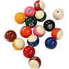Generic Set di Palle da Biliardo Diametro 5,72 Cm con Composizione in Resina | Costruzione durevole, facile da trasportare, forma ergonomica, set completo di 16 palline, elevata saturazione del colore