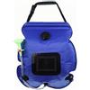 Baoblaze Doccia Solare da 20 Litri Leggero Sacchetto Doccia Solare e Tasca in Pelle 20L per Lavoro All'aperto,