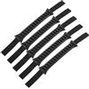 CLISPEED 5 Pezzi Maniglia di Ricambio per Kayak Montaggio Laterale Nero | Plastica, Installazione Semplice, Presa Sul Bagnato, per Canoe e Scafi Durante il Lancio
