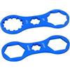 TQUXNGA 2 chiavi portatili per tappi forcella anteriore per biciclette | Strumento di rimozione dei movimenti centrali per bici da strada, mountain bike, facile da usare, accessori portatili per