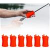 soputry Canna da pesca a sfera fissa, 6 clip di fissaggio per canna da pesca, antiscivolo, elastica, accessori per canna da pesca