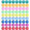 CIMAXIC 100 Pezzi Palline da Ping Pong in Plastica PP Senza Scritte 40mm | Rimbalzo Regolare, Dimensione Adatta All'allenamento, Colori Vivaci ad Alta Visibilità, per Estrazioni e Giochi