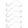 BELLIFFY 5 Pezzi di Bait Fishing rigs in Filo d'Acciaio, tondi ardiglione Pre-legati, Beach Casting rigs per Pesca in Acqua salata e dalla Barca