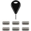 Halynor Chiave Pinne Surf Compatibile con FCS 1 GS e 6 Viti Senza Testa 9 mm | Acciaio Inox Anti Ruggine, Impugnatura Plastica Ergonomica, Formato Compatto Portatile, Anello Portachiavi