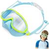 Dobufeet Occhialini da nuoto per bambini con copertura per il naso, ampia visuale HD, anti-appannamento, senza perdite, clip regolabile, maschera da nuoto per bambini e ragazzi 4-16