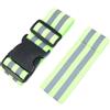 CLISPEED 2 Pezzi Fascia Elastica Riflettente Regolabile Verde | Striscia ad Alta Visibilità, Banda di Sicurezza Leggera, per Camminata e Uso Professionale