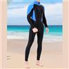 Kivivaka Muta da uomo con cappuccio da 1,5 mm per immersioni, snorkeling, surf, in neoprene ad asciugatura rapida, con parte anteriore, nero e blu, M