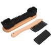 VANZACK Legno Kit Pulizia Stecca Biliardo Nylon, Professionale e Cotone | Spazzola Foro per Appenderla, per Puntale e Sponde del Tavolo, Uso in Sala