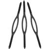 FUNOMOCYA 3 Pezzi Cinturino in Silicone Nero Antiscivolo | Ricambio Elastico per Occhialini, per Nuotatori e Sport Acquatici, Snorkeling e Surf, Lunga Durata